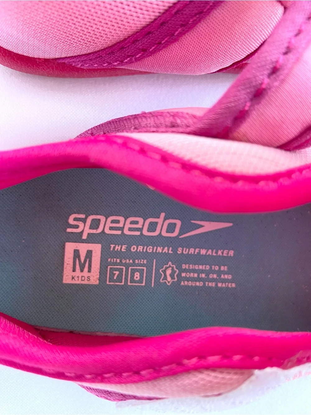 Speedo Toddler Girls Hybrid Water Shoes Pink Size M 7 8 Twin Pack Set of 2